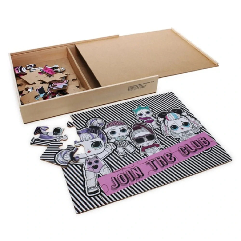 Girls l.o.l. surprise™ wood puzzles 5-pack